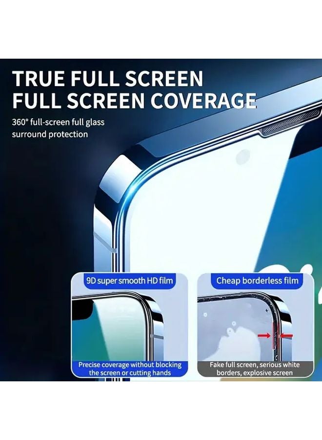 Tempered Glass Screen Protector For iPhone 14 Pro Max 5 Pack HD Anti Fingerprint - Image 4